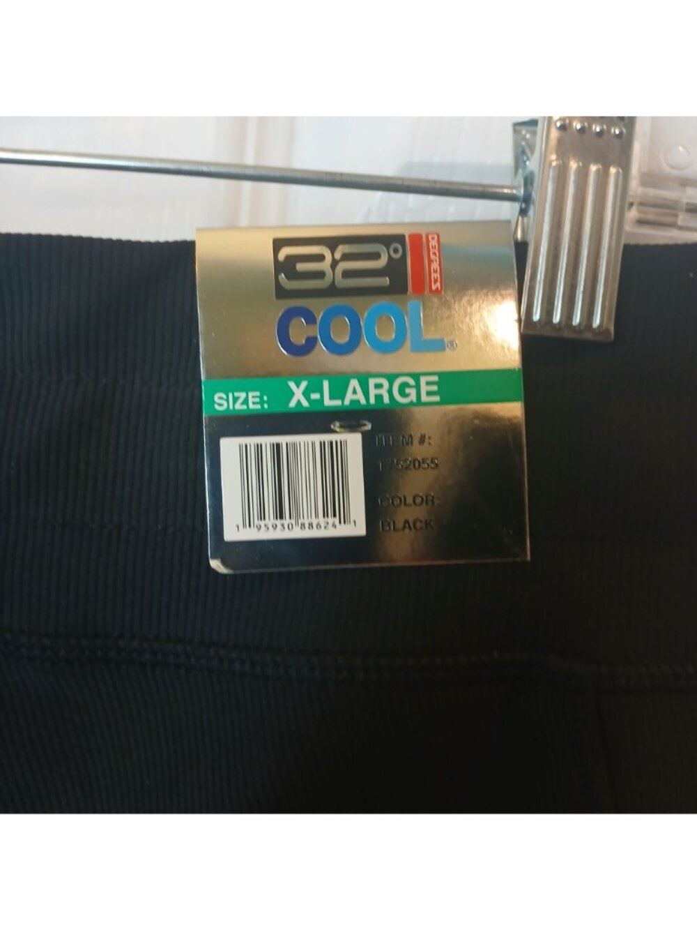 32 Degrees Cool Womens Black Drawstring Straight-Leg Pants XL 31.5" Inseam #N-1 - Picture 4 of 10